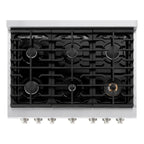 ZLINE Paramount 36-Inch Gas Range with 6 Burners, Convection Oven, Stainless Steel (SGR36)