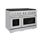 ZLINE Paramount 48 in. Gas Range with 8 Burners and Convection Oven, Stainless Steel (SGR48)