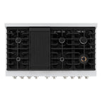 ZLINE Paramount 48 in. Gas Range with 8 Burners and Convection Oven, Stainless Steel (SGR48)