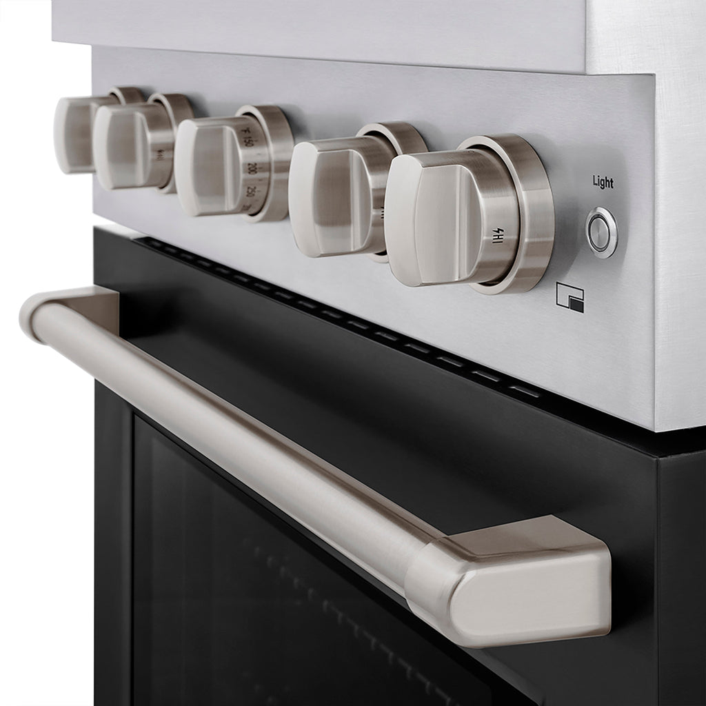 ZLINE 30 in. Gas Range 4.2 cu. ft. Convection Oven, 4 Burner DuoPro™ Cooktop, Black Matte Door (PSGR-BLM-30)