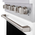 ZLINE 30 in. Gas Range 4.2 cu. ft. Convection Oven, 4 Burner DuoPro™ Cooktop, White Matte Door (PSGR-WM-30)