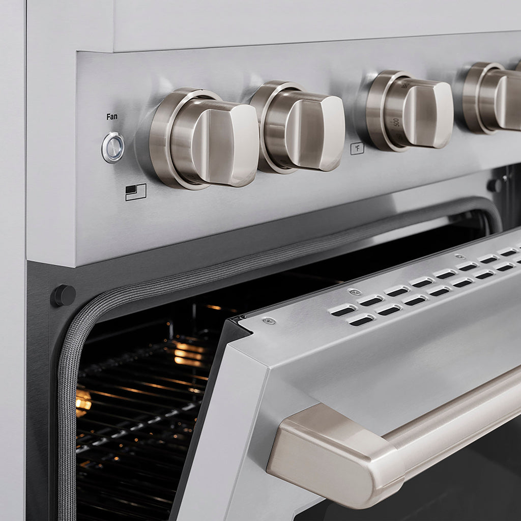 ZLINE 30 in. Gas Range 4.2 cu. ft. 4 Burner DuoPro™ Cooktop Convection Gas Oven Stainless Steel (PSGR30)
