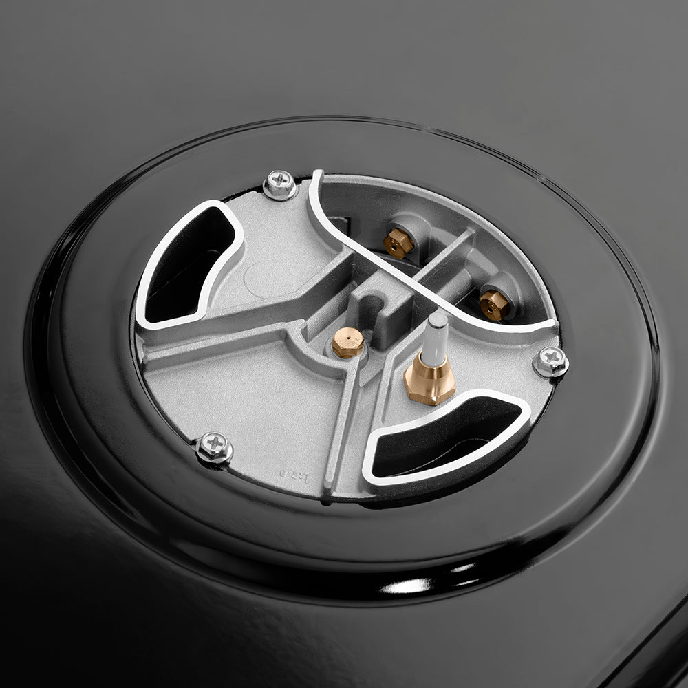 ZLINE 36 in. Gas Range 5.2 cu. ft. 6 Burner DuoPro™ Cooktop Convection Gas Oven Black Matte Door Champagne Bronze Accents (PSGRZ-BLM-36-CB)