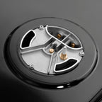 ZLINE 30 in. Gas Range 4.2 cu. ft. 4 Burner DuoPro™ Cooktop Convection Gas Oven Stainless Steel White Matte Door Matte Black Accents (PSGRZ-WM-30-MB)