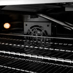 ZLINE 48 in. Gas Range 6.7 cu. ft. Dual Oven 8 Burner DuoPro™ Cooktop Stainless Steel Champagne Bronze Handles (PSGRZ-48-KCB)