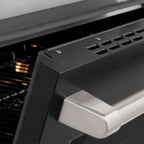 ZLINE 30 in. Induction Range 4.2 cu. ft. Electric Convection Oven 4 Elements Stainless Steel Black Matte Door (SINR-BLM-30)