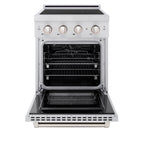 ZLINE 24 in Induction Range 5.2 cu. ft. 3 Element Cooktop Electric Oven Stainless Steel (SINR24)