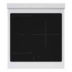 ZLINE 24 in Induction Range 3.2 cu ft Stainless Steel 3 Element Cooktop Electric Convection Oven Matte Black Accents (SINRZ-24-MB)
