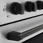 ZLINE 36 in. Induction Range 5.2 cu. ft. 5 Element Cooktop Electric Convection Oven Stainless Steel Matte Black Accents (SINRZ-36-MB)