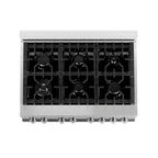 ZLINE 36 in. Dual Fuel Range with Gas Cooktop, Electric Oven and Griddle, 4.6 cu. ft., Stainless Steel (RA-GR-36)
