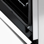ZLINE 36 in. 4.6 cu. ft. Legacy Dual Fuel Range with 6-Burner Gas Cooktop and Electric Convection Oven, Satin Stainless Steel with White Matte Door (RAS-WM-36)