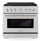 ZLINE Paramount 36-Inch Gas Range with 6 Burners, Convection Oven, Stainless Steel (SGR36)