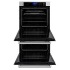 ZLINE Kitchen Appliance Package with 30 in. Stainless Steel Rangetop and 30 in. Double Wall Oven, 2KP-RTAWD30