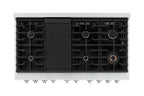 ZLINE Paramount 48 in. 6.7 cu. ft. Gas Range with Convection Oven, Stainless Steel with White Matte Doors (SGR-WM-48)