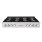 ZLINE 48" Paramount Gas Rangetop with 8 Burner DuoPro™ Cooktop in Stainless Steel, PSRT48