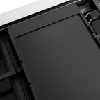 ZLINE Autograph 48" Paramount Gas Rangetop with 8 Burner DuoPro™ Cooktop in Stainless Steel and Matte Black Accents, PSRTZ-48-MB