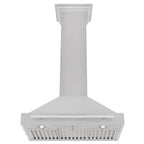 ZLINE 30 Inch Wall Mount Range Hood Convertible Satin Stainless Steel Stainless Steel Handle (KB4SNX-30)
