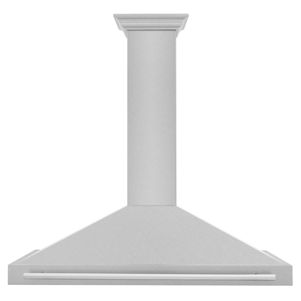 ZLINE 48 Inch Wall Mount Range Hood Convertible Satin Stainless Steel 400 CFM Stainless Steel Handle (KB4SNX-48)