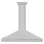 ZLINE 48 Inch Wall Mount Range Hood Convertible Satin Stainless Steel 400 CFM Stainless Steel Handle (KB4SNX-48)