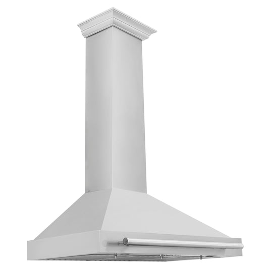 ZLINE 36 Inch Wall Mount Range Hood Stainless Steel 400 CFM Stainless Steel Handle (KB4STX-36)