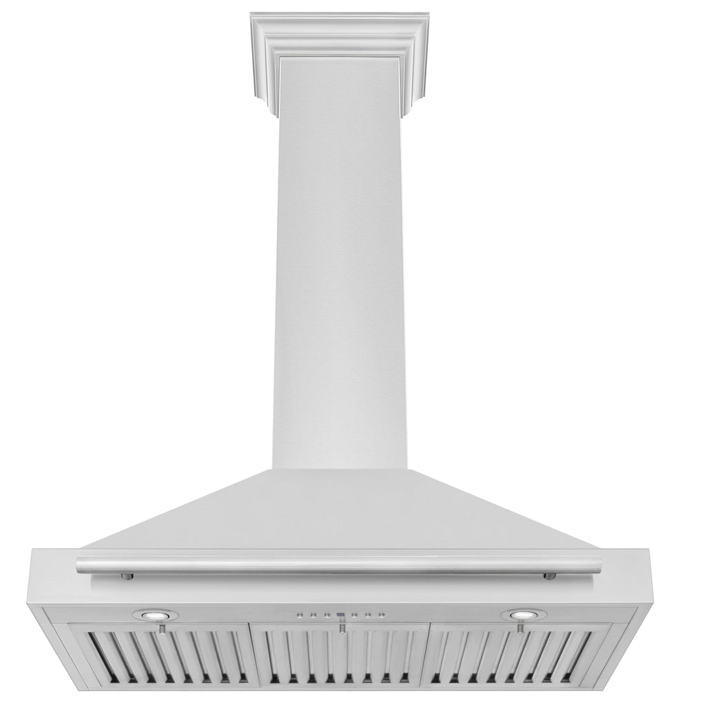 ZLINE 36 Inch Wall Mount Range Hood Stainless Steel 400 CFM Stainless Steel Handle (KB4STX-36)