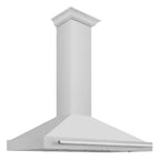ZLINE 48 Inch Wall Mount Range Hood Stainless Steel 400 CFM Stainless Steel Handle (KB4STX-48)
