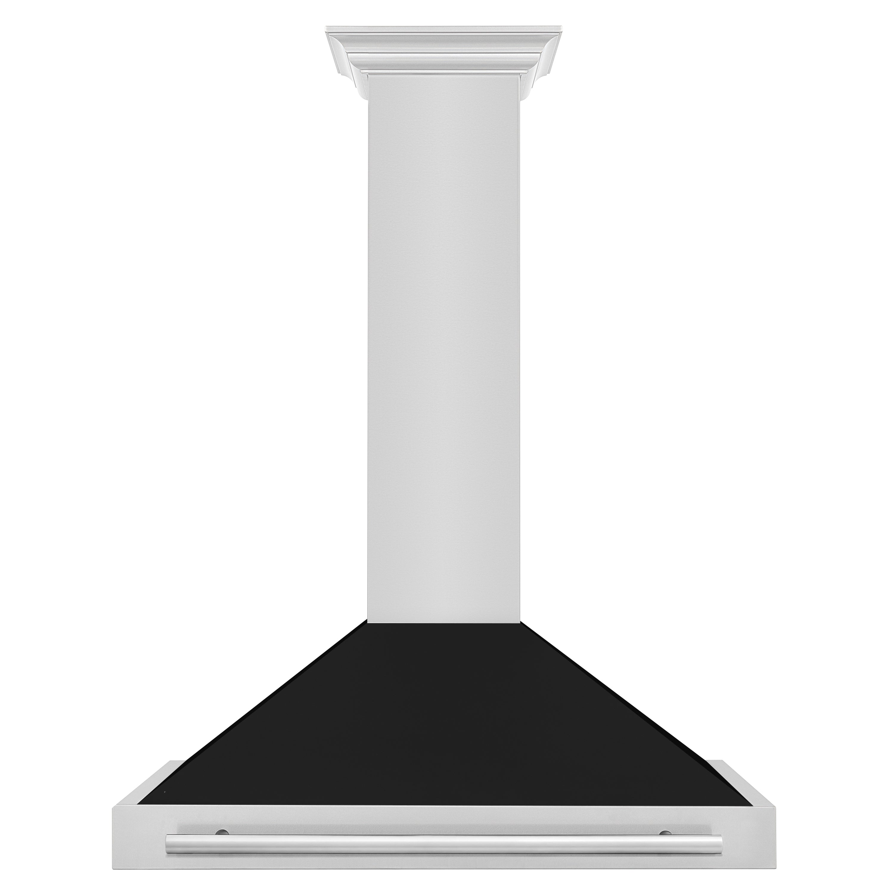 ZLINE 36 Inch Wall Mount Range Hood Stainless Steel Black Matte Shell 400 CFM KB4STX-BLM-36