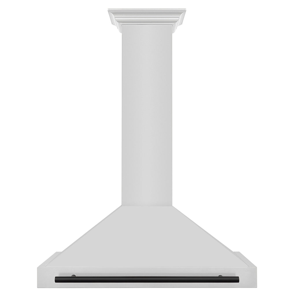ZLINE 36 Inch Range Hood Stainless Steel Autograph Edition Matte Black Handle (KB4STZ-36-MB)