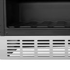 ZLINE Autograph 24" Monument 154 Can Beverage Fridge in Stainless Steel with Black Accents, RBVZ-US-24-MB