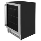 ZLINE 24" Monument 154 Can Beverage Fridge in Stainless Steel, RBV-US-24