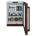 ZLINE 24" Touchstone 151 Can Beverage Fridge with Hand Hammered Copper Glass Door, RBSO-HH-24