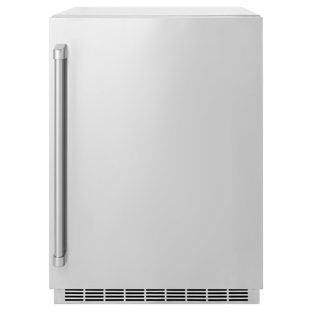 ZLINE 24" Touchstone 151 Can Beverage Fridge with Solid Stainless Steel Door,  RBSO-ST-24