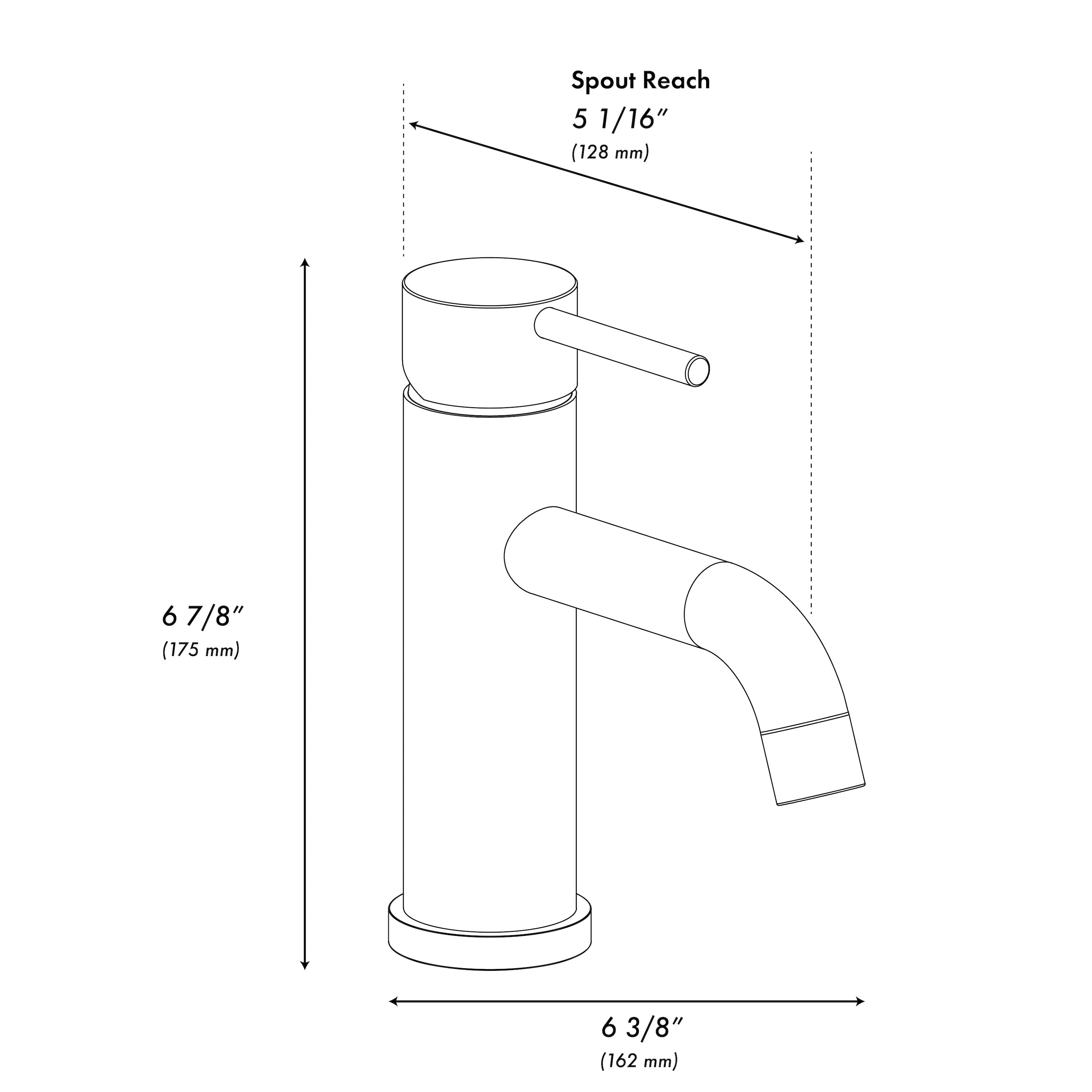 ZLINE Rubicon Elegant Single Handle Bath Faucet in Champagne Bronze, RBCN1-BF-CB