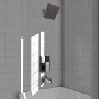 ZLINE Rubicon Modern Shower System in Brushed Nickel, RBCN2-SHS-BN