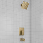 ZLINE Rubicon Modern Shower System in Champagne Bronze, RBCN2-SHS-CB