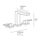 ZLINE Rubicon Modern Widespread Bath Faucet in Brushed Nickel, RBCN3-BF-BN