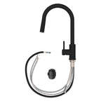 ZLINE Rubicon Pull Down Single Handle Kitchen Faucet in Matte Black, RBCN1-KF-MB