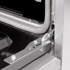 ZLINE 48 in. Dual Fuel Range Double Oven 6.7 cu. ft. 8 Gas Burners Satin Stainless Steel Black Matte Doors (HDRS-BLM-48)