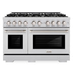ZLINE 48 in. Select Series Double Oven Dual Fuel Range with 8 Gas Burners and Electric Convection Ovens, 6.7 cu. ft., Stainless Steel, MODEL HDR48