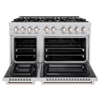 ZLINE 48 in. Select Series Double Oven Dual Fuel Range with 8 Gas Burners and Electric Convection Ovens, 6.7 cu. ft., Stainless Steel, MODEL HDR48