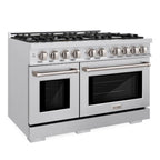ZLINE 48 in. Select Series Double Oven Dual Fuel Range with 8 Gas Burners and Electric Convection Ovens, 6.7 cu. ft., Stainless Steel, MODEL HDR48