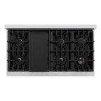ZLINE 48 in. Select Series Double Oven Dual Fuel Range with 8 Gas Burners and Electric Convection Ovens, 6.7 cu. ft., Stainless Steel, MODEL HDR48