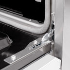 ZLINE 36 in Dual Fuel Range 5.2 cu. ft. 6 Burners Stainless Steel with White Matte Door, MODEL HDR-WM-36