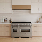 ZLINE 48 in. Gas Range Double Oven 6.7 cu. ft. Stainless Steel 8 Burners Convection Oven, MODEL CGR48