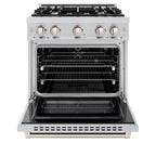 ZLINE 30 in. Gas Range 4.2 cu. ft. Stainless Steel 4 Burners (HGR30)