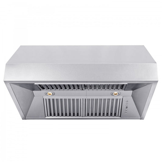 ZLINE 36-Inch Under Cabinet Range Hood, Satin Stainless Steel, Convertible Ventilation, 8685S-36