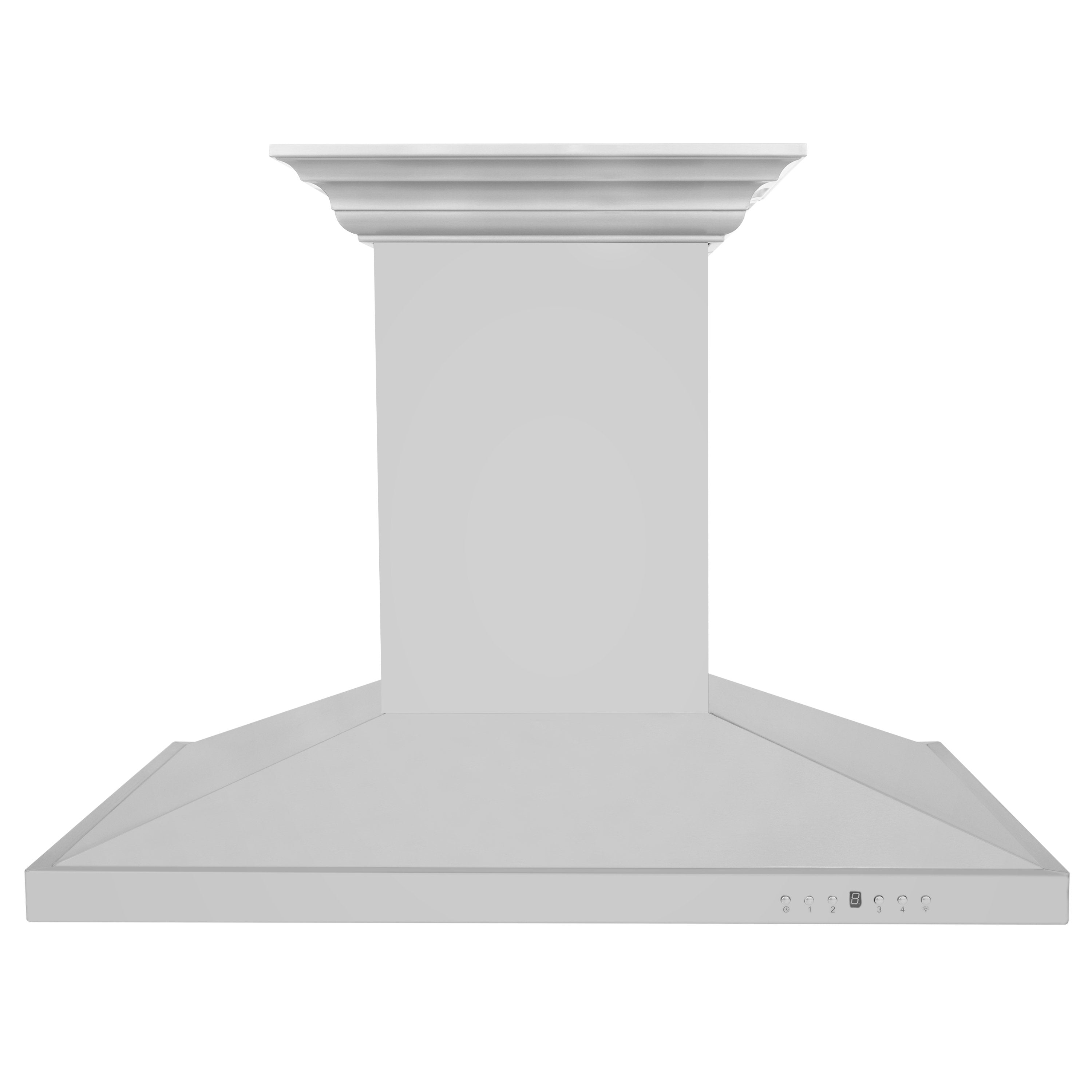 ZLINE 30 in. Island Mount Range Hood 400 CFM Stainless Steel CrownSound Bluetooth Built-in Speakers (GL2iCRN-BT-30)