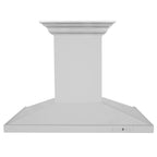 ZLINE 42 in. Island Mount Range Hood 400 CFM Stainless Steel Built-In Bluetooth Speakers (GL2iCRN-BT-42)
