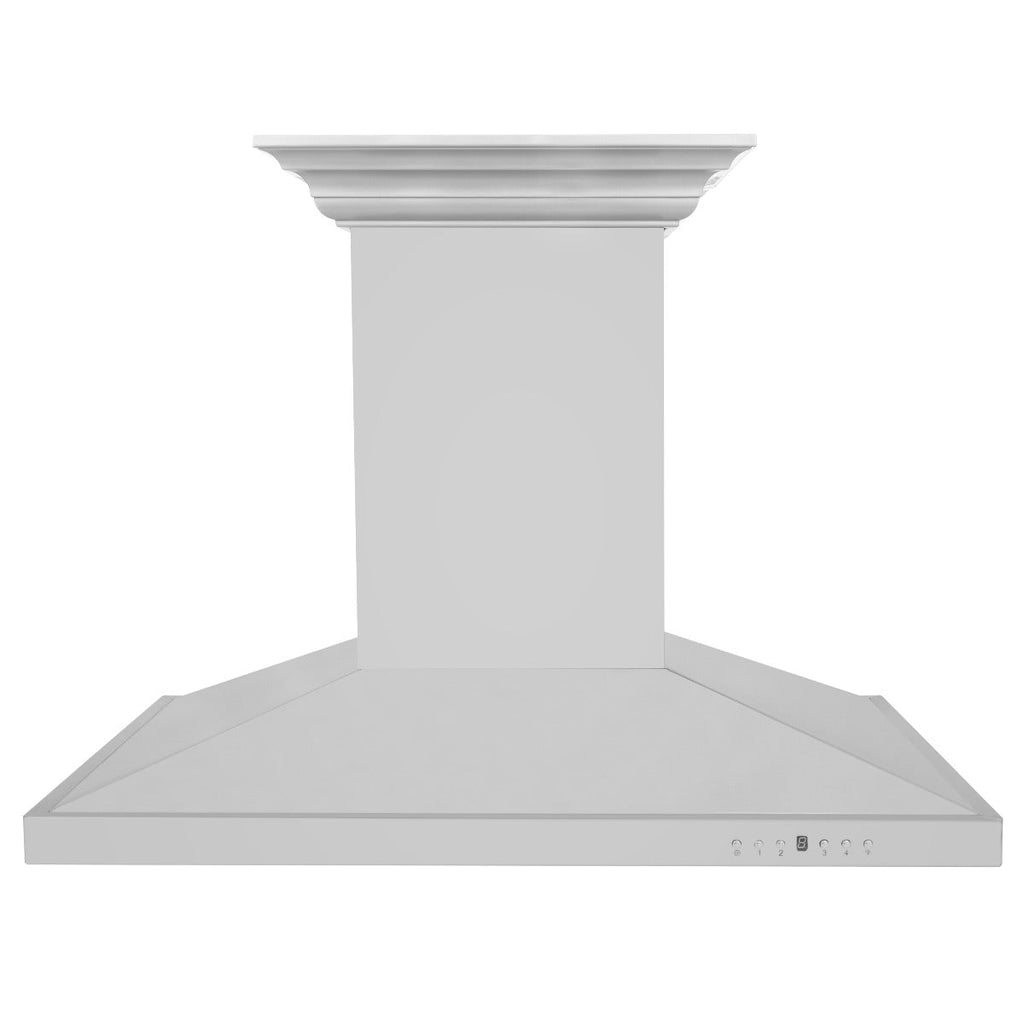 ZLINE 48 in. Island Mount Range Hood with Bluetooth Speakers, Stainless Steel, 400 CFM (GL2iCRN-BT-48)