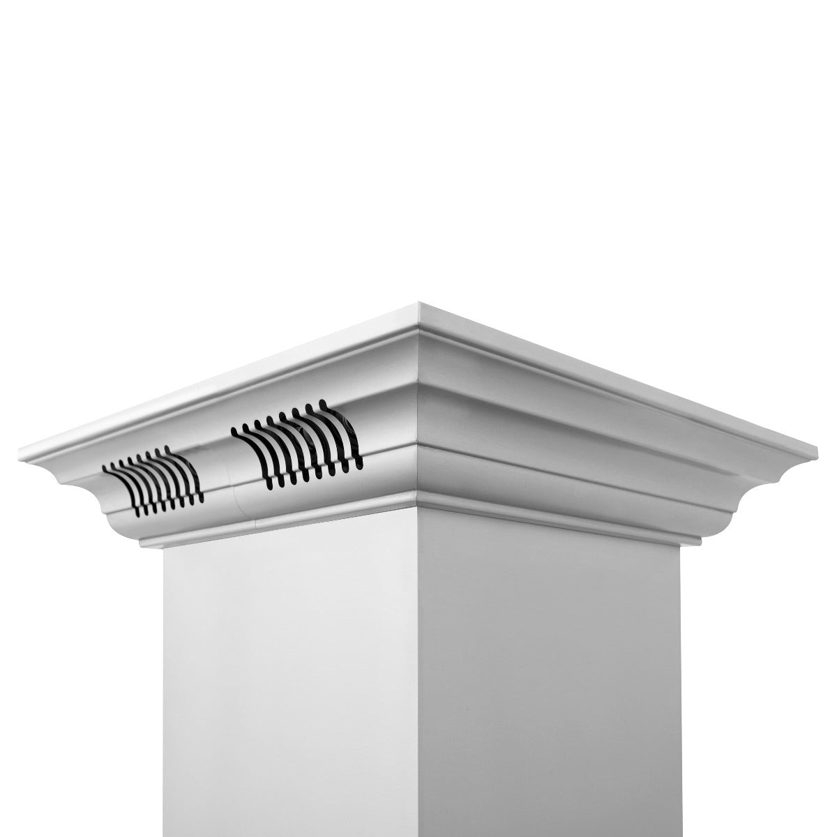 ZLINE 36 in. Wall Mount Range Hood with CrownSound Bluetooth Speakers, Stainless Steel, 400 CFM, 597iCRN-BT-36